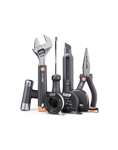 Набор ручного инструмента Home Series Gray Deli HT0008C 8 предметов Deli tools