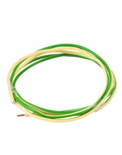 Провод однопроволочный ПУВ ПВ1 1х2 5 желто зеленый смотка из 10 м Элпром