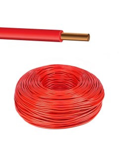 Провод однопроволочный ПУВ ПВ1 1х2 5 красный смотка из 15 м Элпром