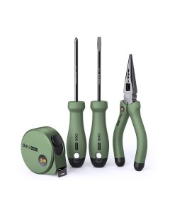 Набор ручного инструмента Home Series Green HT0004L 4 предмета Deli tools