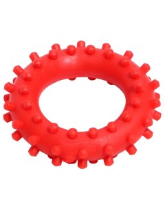 Игрушка для собак кольцо с шипами 1 красная 6 1 см Зооник