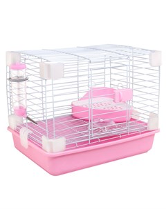 Клетка для грызунов Mouse розовый металл пластик 48х36х38 см Не один дома