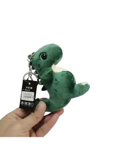 Брелок мягкая игрушка Большеглазый дракончик зеленый Nobrand