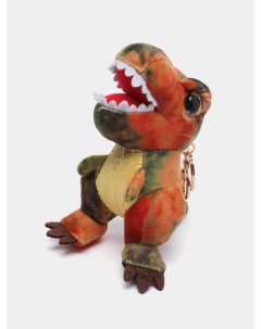 Мягкая игрушка брелок Динозавр 15 см оранжевый 1 Nobrand
