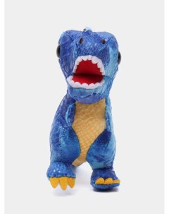 Мягкая игрушка брелок Динозавр 15 см синий Nobrand