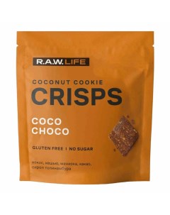 Печенье Crisps кокос шоколад 35 г R.a.w. life