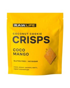 Печенье Crisps кокос манго 35 г R.a.w. life