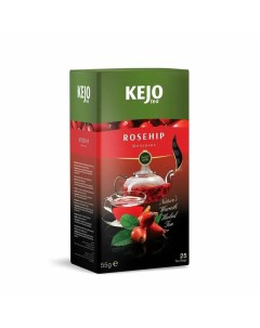 Чай травяной Rosehip шиповник 25 пакетиков Kejo tea