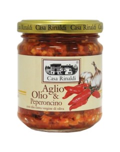 Соус томатный с чесноком маслом и острым перцем 190 г Casa rinaldi