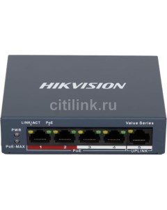 Коммутатор DS 3E0105P E M B неуправляемый Hikvision