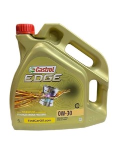 Моторное масло EDGE С3 0W 30 4л синтетическое Castrol
