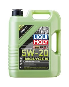 Моторное масло Molygen New Generation 5W 20 5л синтетическое Liqui moly