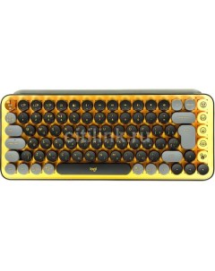Клавиатура POP Keys USB Bluetooth Радиоканал желтый черный Logitech