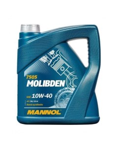Моторное масло 7505 Molibden 10W 40 4л полусинтетическое Mannol