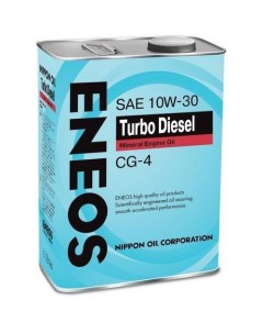 Моторное масло Turbo Diesel 10W 30 4л минеральное Eneos
