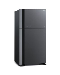 Холодильник двухкамерный R VG610PUC7 GGR инверторный серое стекло Hitachi