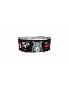 Grain Free консервы для кошек Утка 100 г Зоогурман