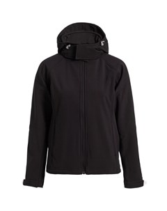 Куртка женская Hooded Softshell черная размер M No name