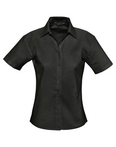 Рубашка женская с коротким рукавом Elite черная размер XS No name