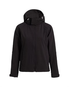 Куртка женская Hooded Softshell черная размер L No name