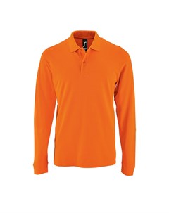 Рубашка поло мужская с длинным рукавом Perfect LSL Men оранжевая размер XL No name