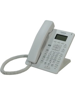 VoIP телефон KX HDV130 белый 2 линии монохромный дисплей PoE белый Panasonic