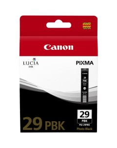 Картридж струйный PGI 29PBK 4869B001 фото черный оригинальный ресурс 111 страниц для PIXMA PRO 1 Canon