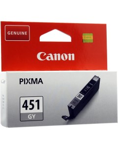 Картридж струйный CLI 451GY 6527B001 серый оригинальный ресурс 780 страниц для PIXMA iP8740 MG6340 M Canon