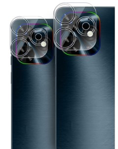 Защитное стекло для Tecno Spark Go 2024 на камеру 2 шт гибридное прозрачное Miuko