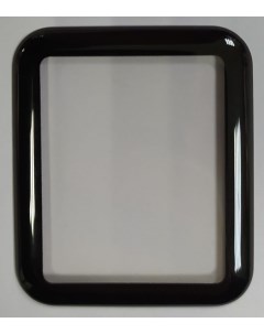 Защитное стекло для Apple watch 42 керамика полный клей 3D чёрное Nobrand
