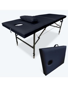 Массажный стол складной 180х60х65 85 см черный Fabric-stol