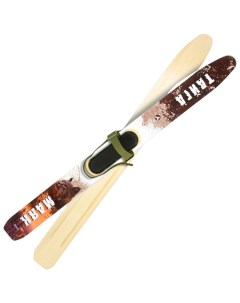 Комплект охотничьих лыж Маяк ТАЙГА с креплениями брезент 175х15 см дерево цветные Лыжная фабрика маяк