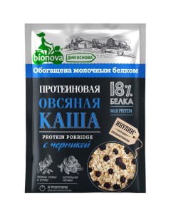 Овсяная каша Протеиновая 40 г с черникой Bionova