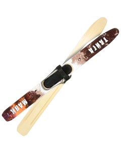 Комплект охотничьих лыж Маяк ТАЙГА с креплениями кожа с пяткой 175х15 см дерево цветные Лыжная фабрика маяк