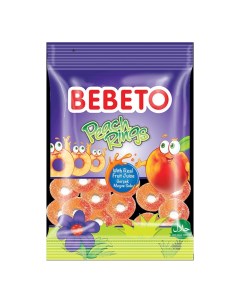 Мармелад жевательный Peach Rings 70 г Bebeto