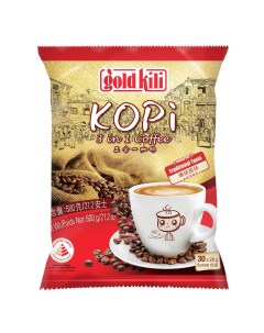 Кофе быстрорастворимый Kопи 3 в 1 порционный пакет 600 г Gold kili