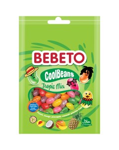 Мармелад жевательный CoolBeans Tropic Mix 60 г Bebeto
