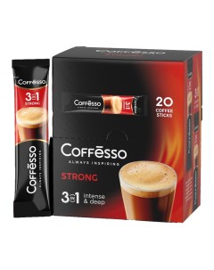 Напиток кофейный Strong 3 в 1 растворимый стик 20x15 г Coffesso