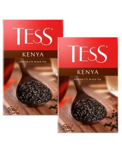 Чай черный листовой Kenya 200 грамм 2 штуки Tess