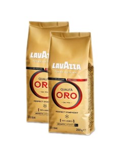 Набор из 2 шт Кофе в зернах Лавацца Qualita Oro 250г 620172 2051 Lavazza