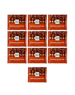 Набор из 10 шт Шоколад Extra Nut молочный шоколад с цельными орехами 100 Ritter sport