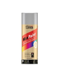 Аэрозольная краска Max Paint универсальная серый грунт 520 мл Сила