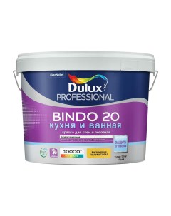 Краска Professional Bindo для кухни и ванной латексная 20 полуматовая база BC 9 л Dulux