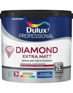 Краска Professional Diamond Extra Matt Professional глубокоматовая BC 2 25 л Dulux