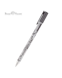 Ручка гелевая Sketch Art UniWrite Silver 0 8мм серебристая 24шт Bruno visconti