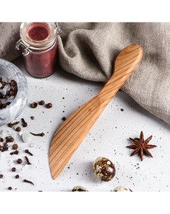 Нож деревянный для масла 20 см массив черешни Доброе дерево