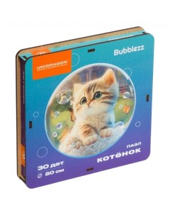 Деревянный пазл Bubblezz Котенок 30 деталей Unidragon