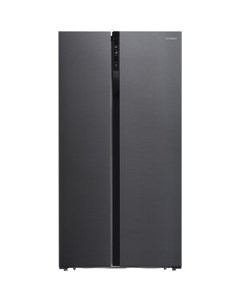 Холодильник CS5003F черная сталь Hyundai