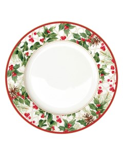 Тарелка обеденная Рождественские ягоды 26 5см Easy life