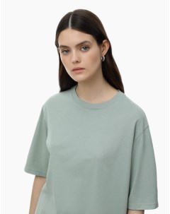 Зелёная базовая футболка oversize из джерси Gloria jeans